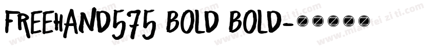 Freehand575 Bold Bold字体转换